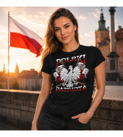 KOSZULKA DAMSKA PATRIOTYCZNI POLSKI PATRIOTA